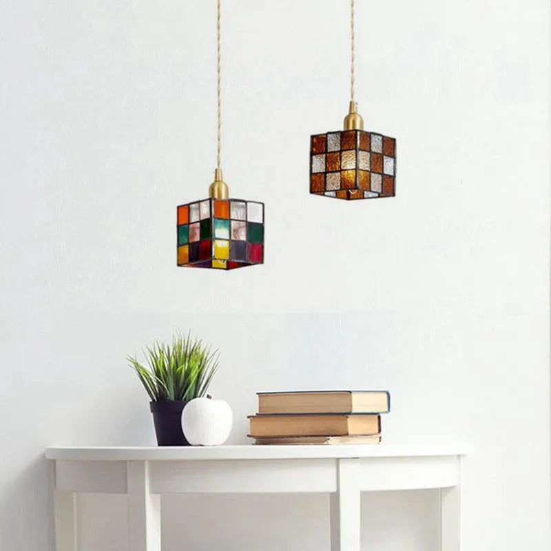 Valentina Retro LED Metall Glas Pendelleuchte Schlafzimmer Esszimmer