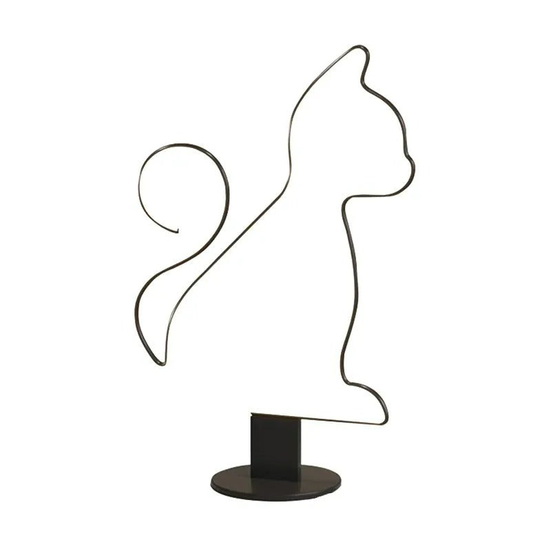 Arisha Modern LED Stehleuchte Katze/Hund Ess/Wohnzimmer Metall-Acryl
