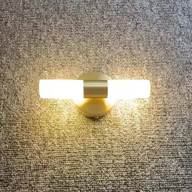 Arisha Modern LED Wandleuchte Gold Wohn/Schlafzimmer Metall Acryl