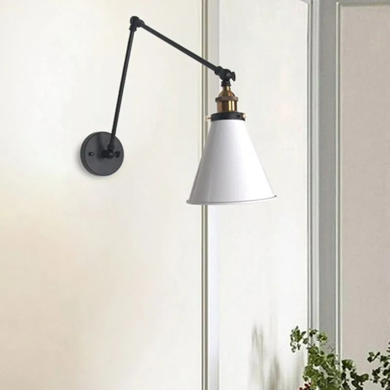 Silva Modern Wandleuchte Verstellbar, 2 Farben, Wohnzimmer, Metall