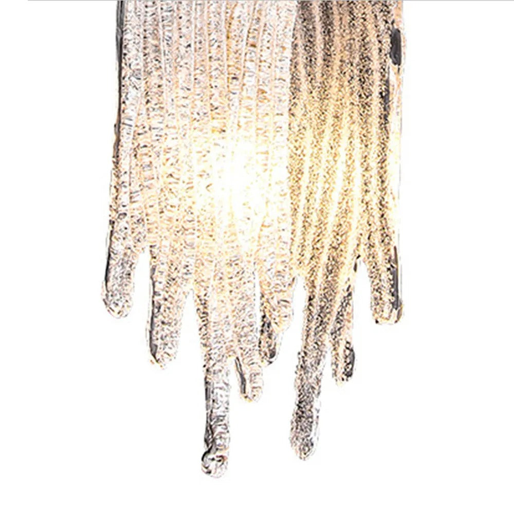 Kristy Modern Flowing Jelly Pendelleuchte, Gold, Kristall/Bronze