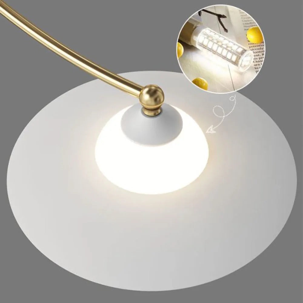 Arisha Designer Gold Kronleuchter, 6/8 Flammig, Wohnzimmer/Schlafzimmer