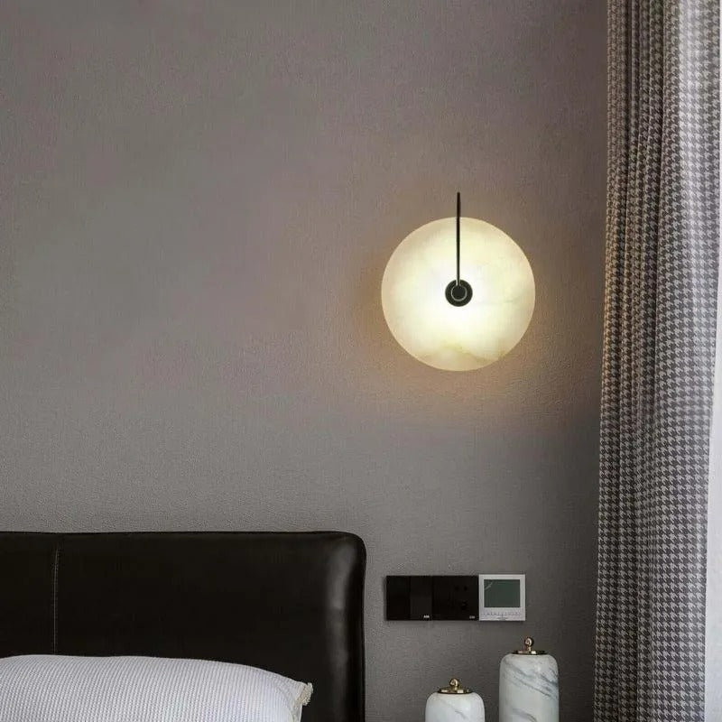 Arisha Moderne Wandleuchte aus Arisham Marmor Schlafzimmer, Wohnzimmer