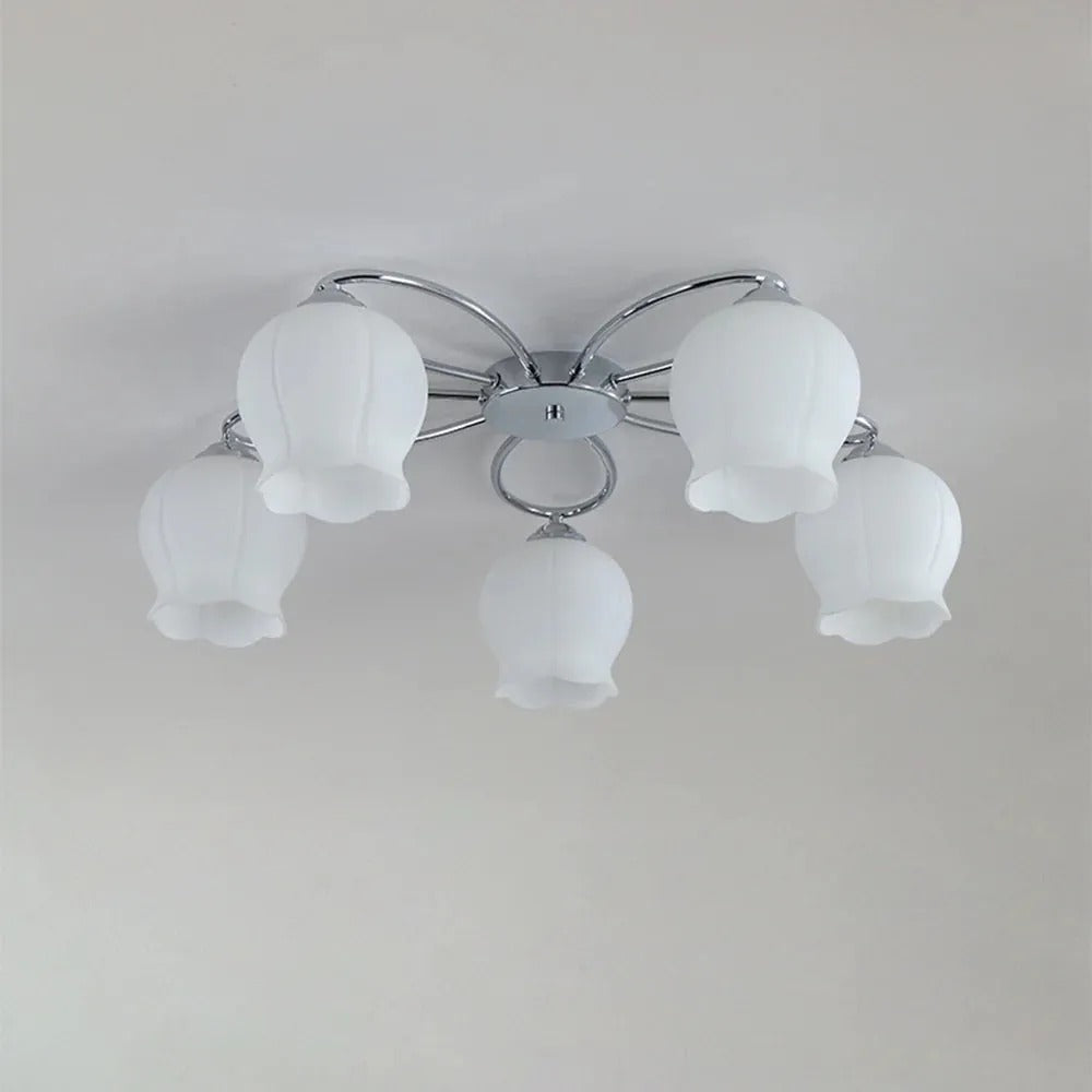 Arisha Industrielle LED Deckenleuchte Glas Schlafzimmer/Wohnzimmer
