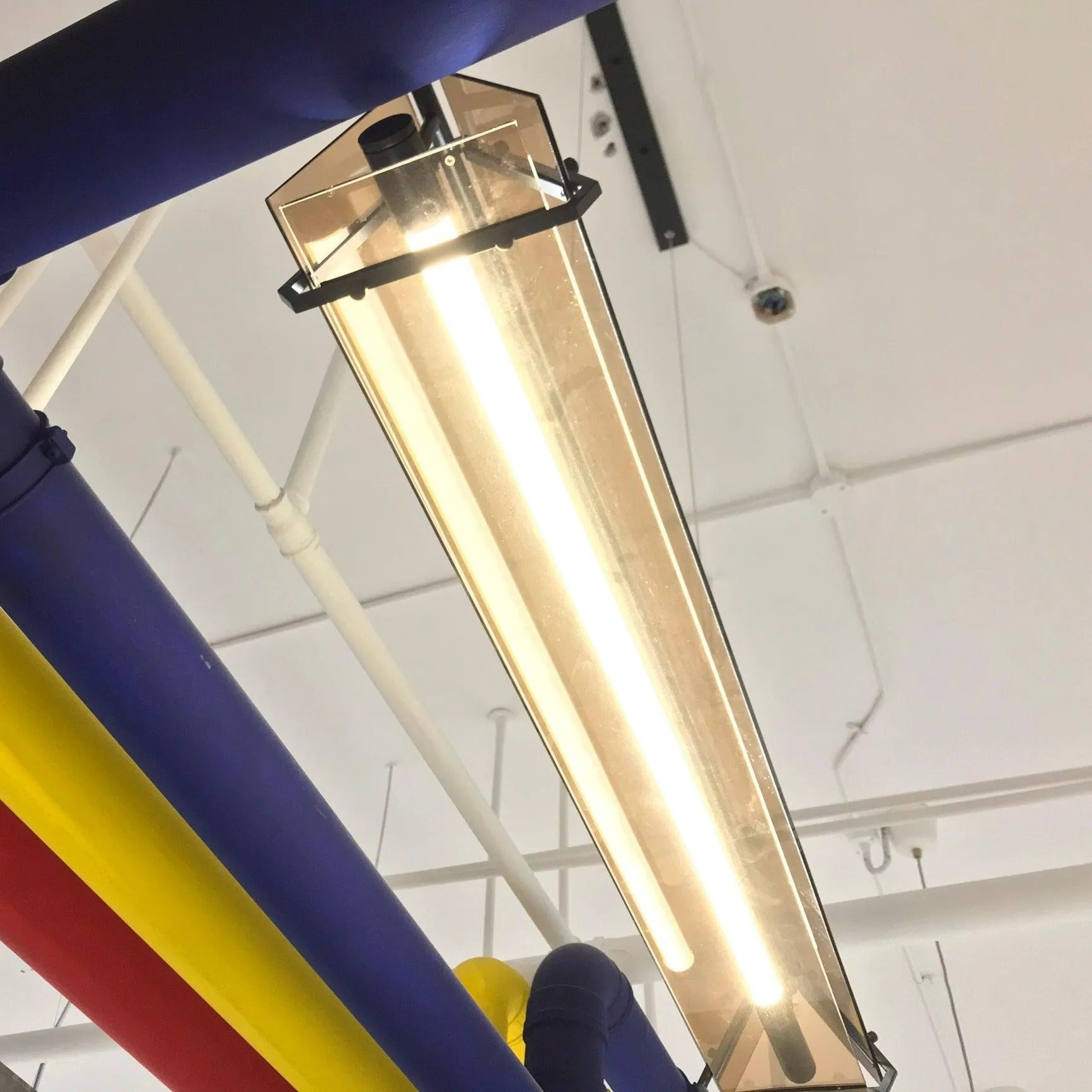Arisha Industrielle LED Pendelleuchte Schlaf/Wohnzimmer Gold Glas