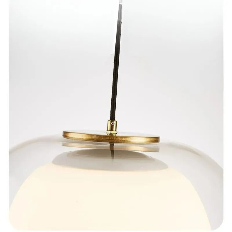 Valentina Modern LED Pendelleuchte Glas Metall Schlaf/Wohnzimmer