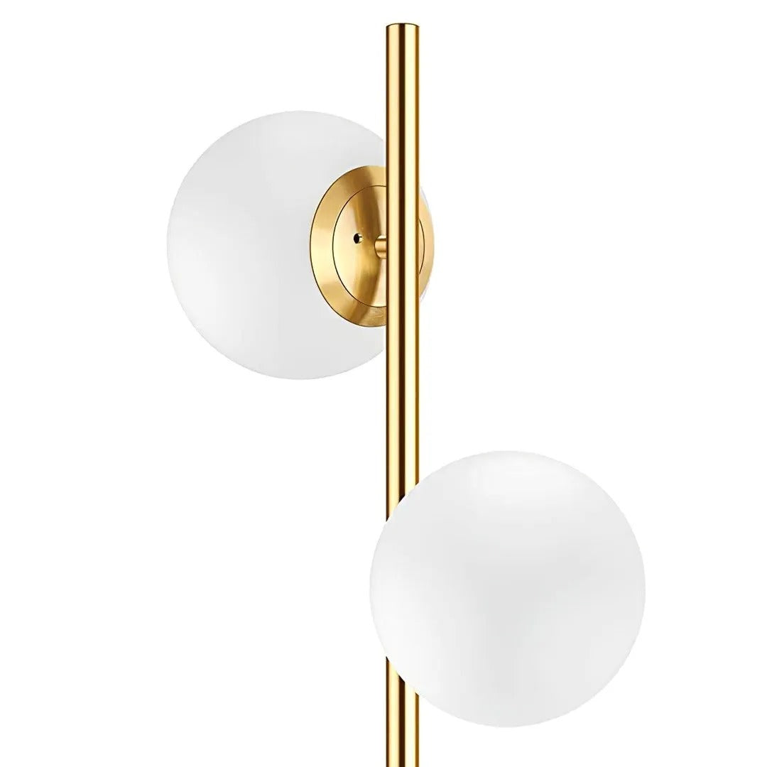 Valentina Moderne LED Stehleuchte Weiß/Gold Wohnzimmer/Schlafzimmer