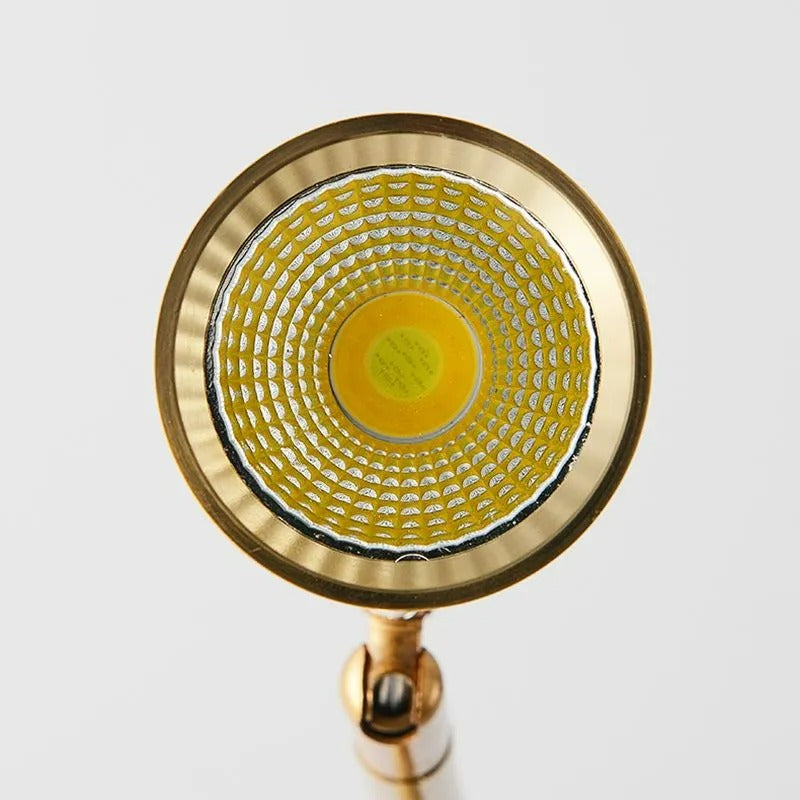 Arisha Modern/Minimalistisch Stehleuchte Vertikal, Schwarz/Weiß/Gold, Schlafzimmer, Metall