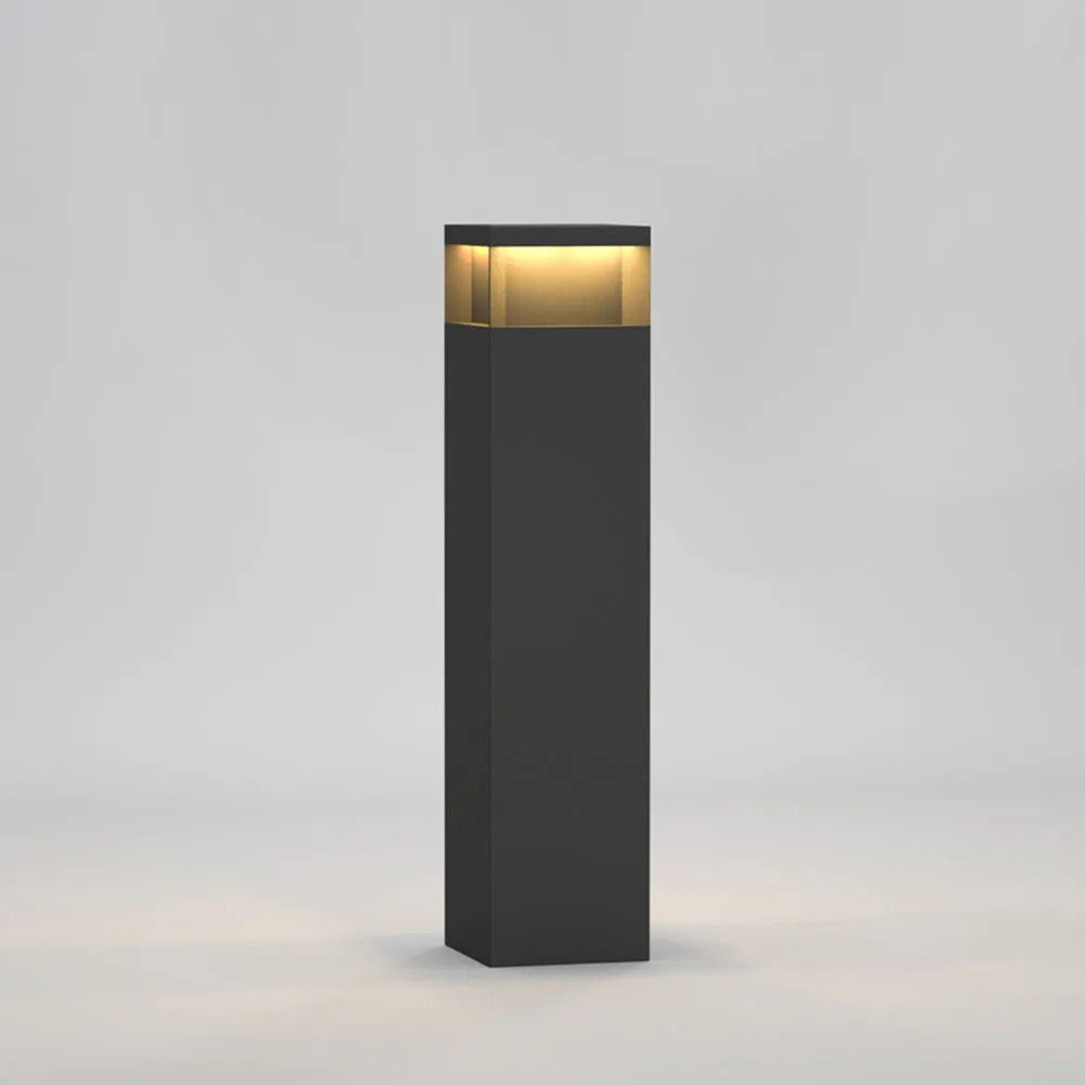 Ray Modern LED Rechteckig Solar Außenleuchte Schwarz Garten/Terrasse Metall