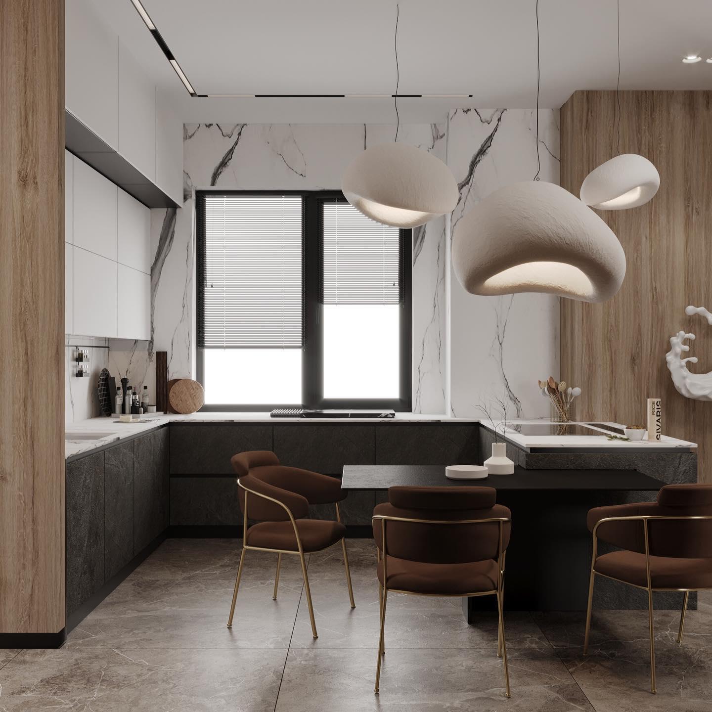 Lustra Kronleuchter Rau Kombination Wabi-Sabi-Letslighting