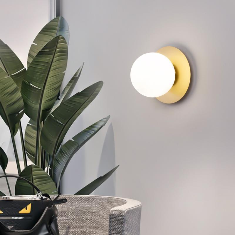 Valentina Modern LED Decken/Wandleuchte Esszimmer Schwarz/Gold Glas