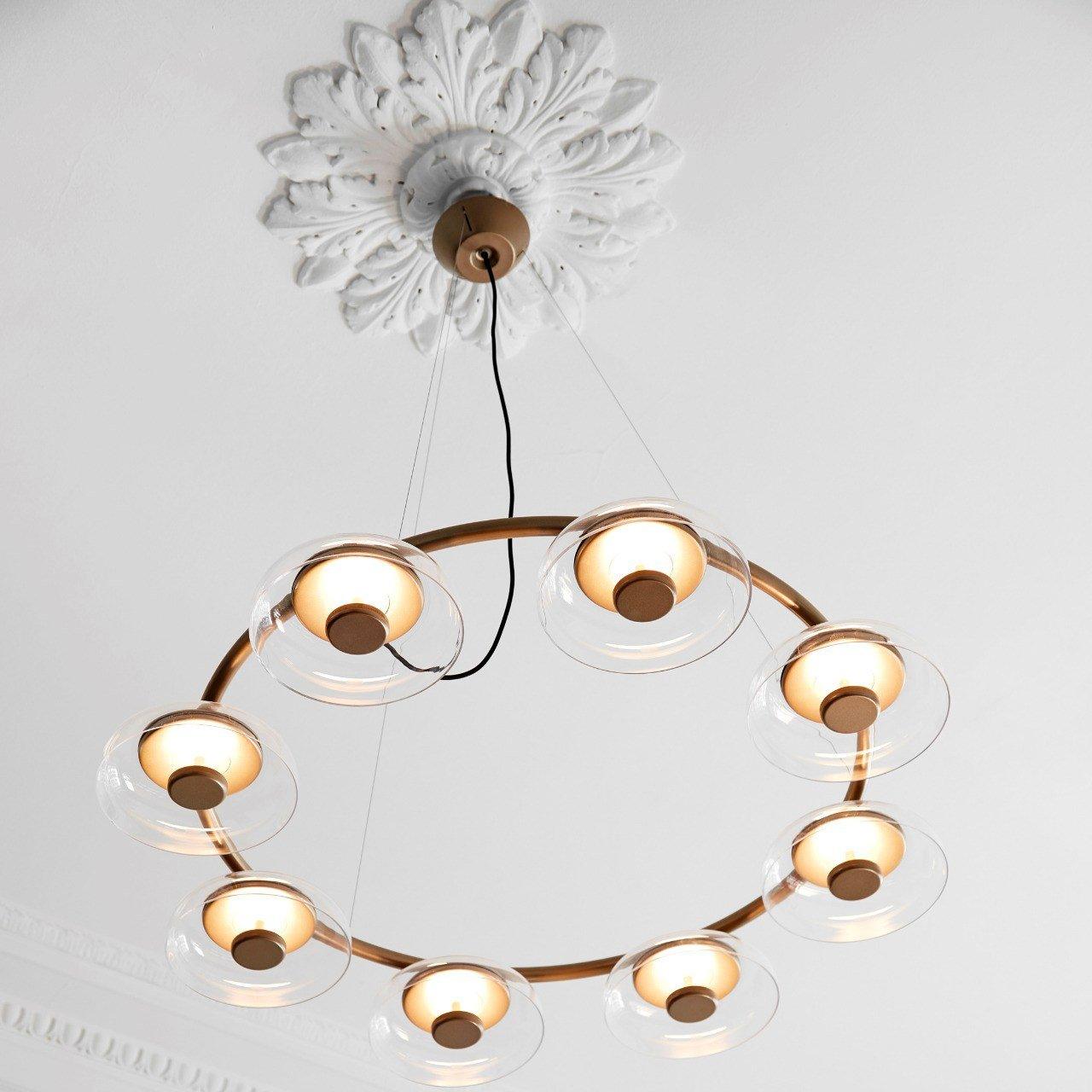Aethera Circular Glass Chandelier - Blowlighting