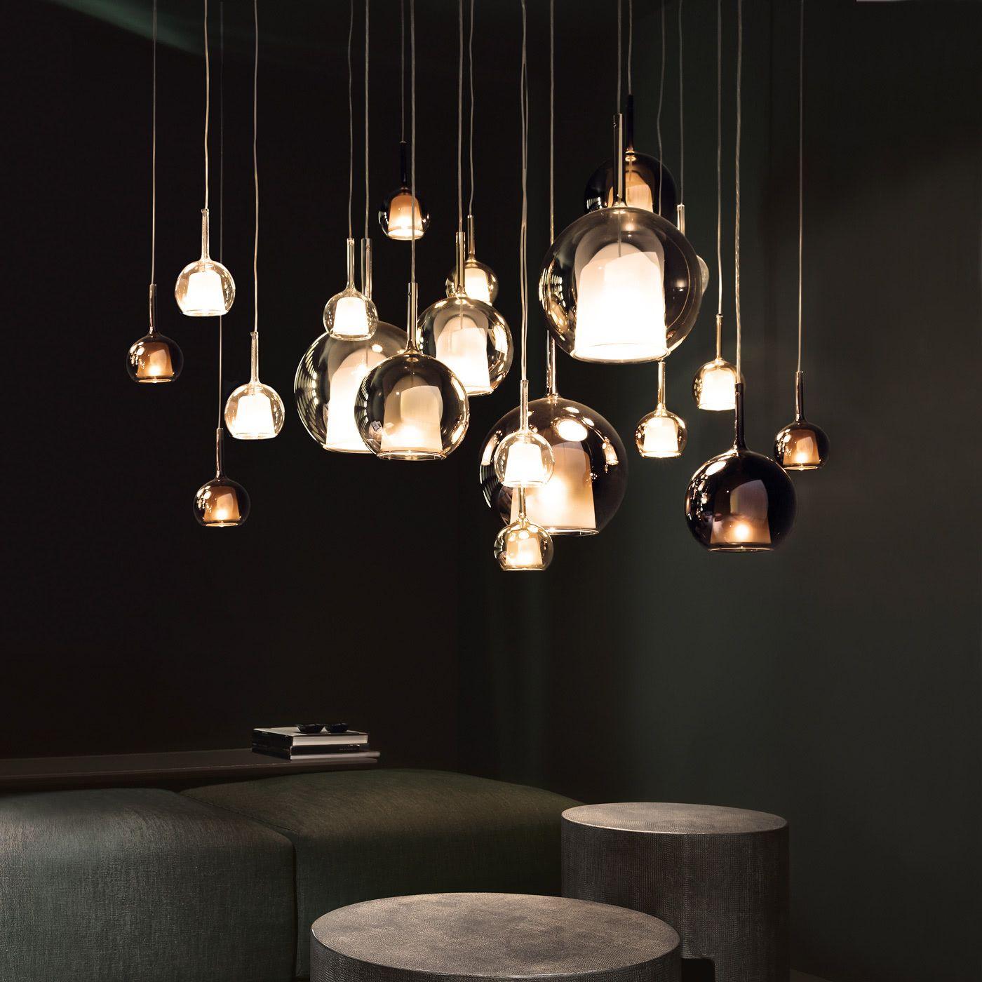 Lustra Pendelleuchte Rauchglas Rund-Letslighting