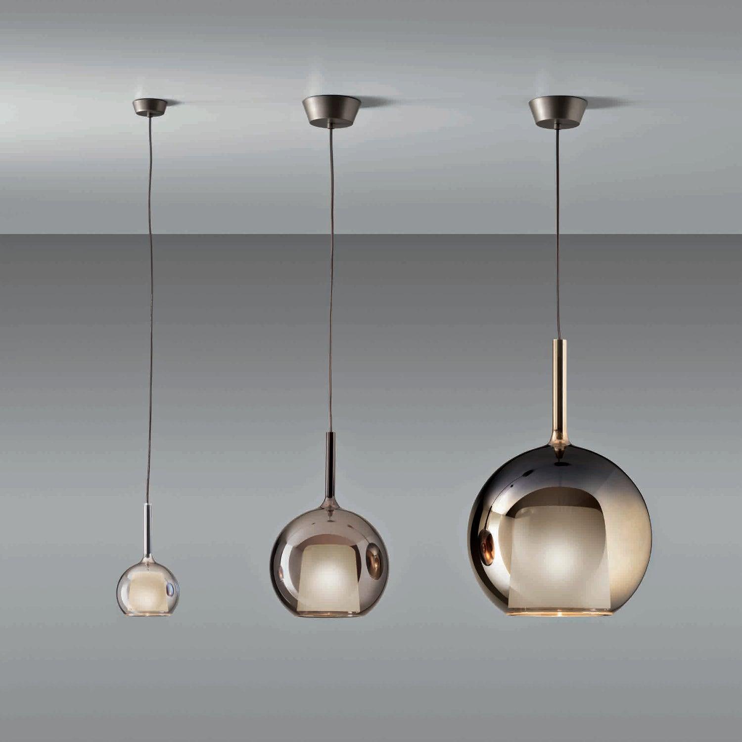 Lustra Pendelleuchte Rauchglas Rund-Letslighting