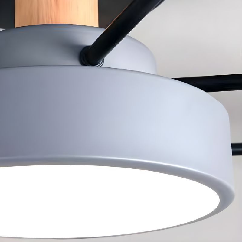 Arisha Geometrische Flush Mount Deckenleuchte Acryl/Holz Wohnzimmer