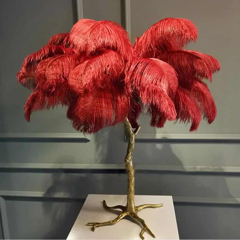 O'Moore Modern Mehrfarbig LED Stehlampe Feder Esszimmer/Wohnzimmer