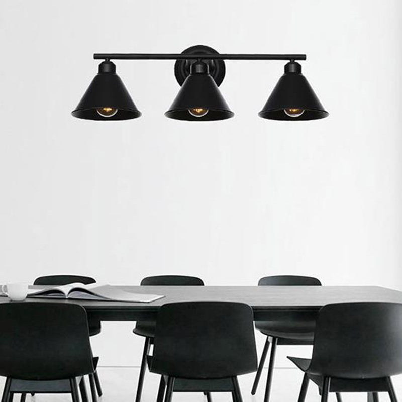 Silva Retro Industrie Wandleuchte 4 Stile,Arbeitszimmer/Esszimmer/Wohnzimme, Schwarz, Metall