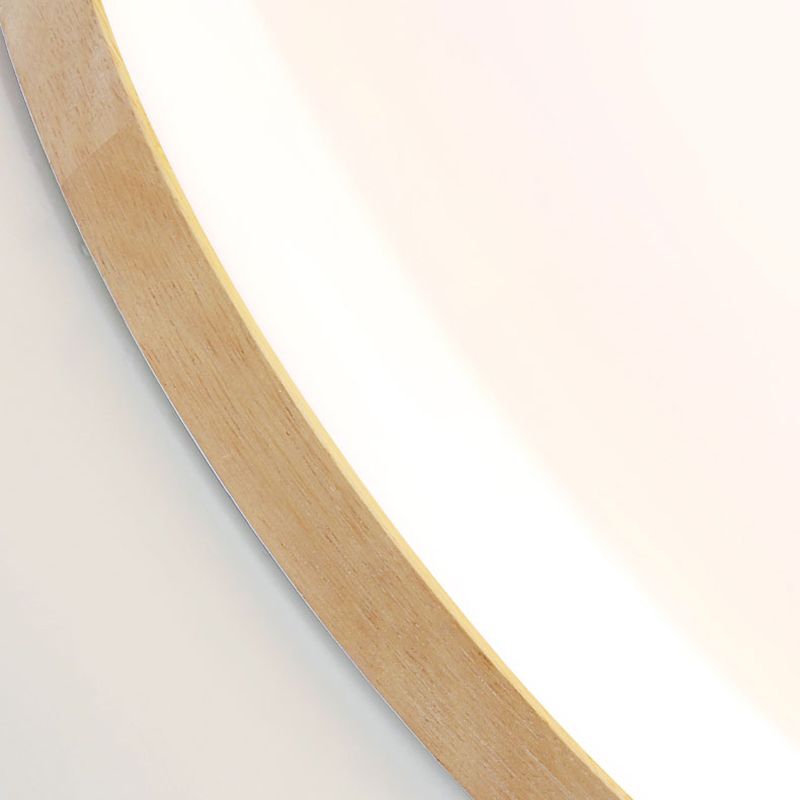 Muto Deckenleuchte Holz Schale, Weiß, Modern LEDWohnzimmer/Schlafzimmer