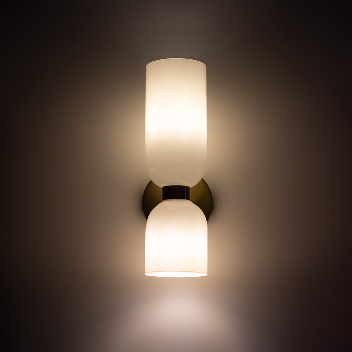Valentina Modern LED Wandleuchte Blau/Grau/Weiß Metall Schlafzimmer