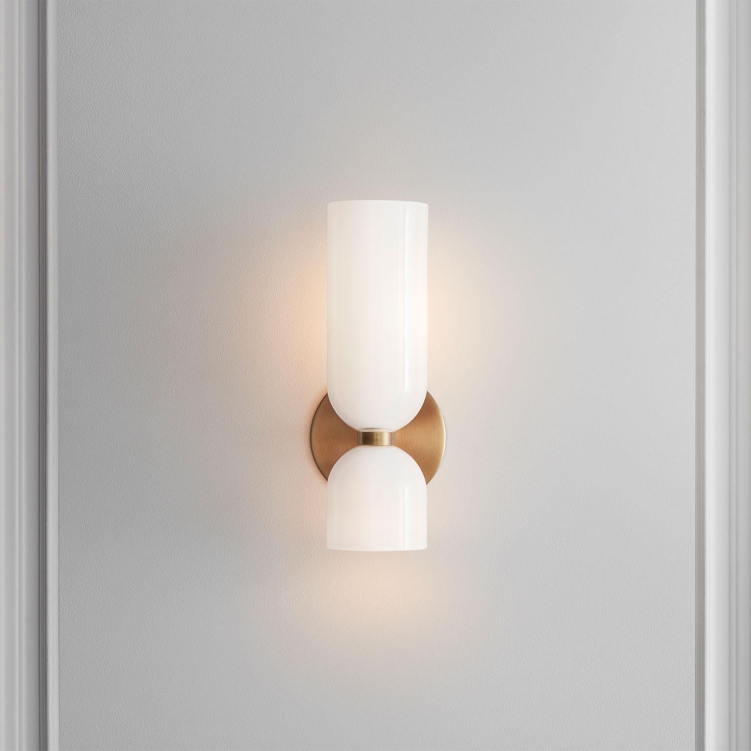Valentina Modern LED Wandleuchte Blau/Grau/Weiß Metall Schlafzimmer