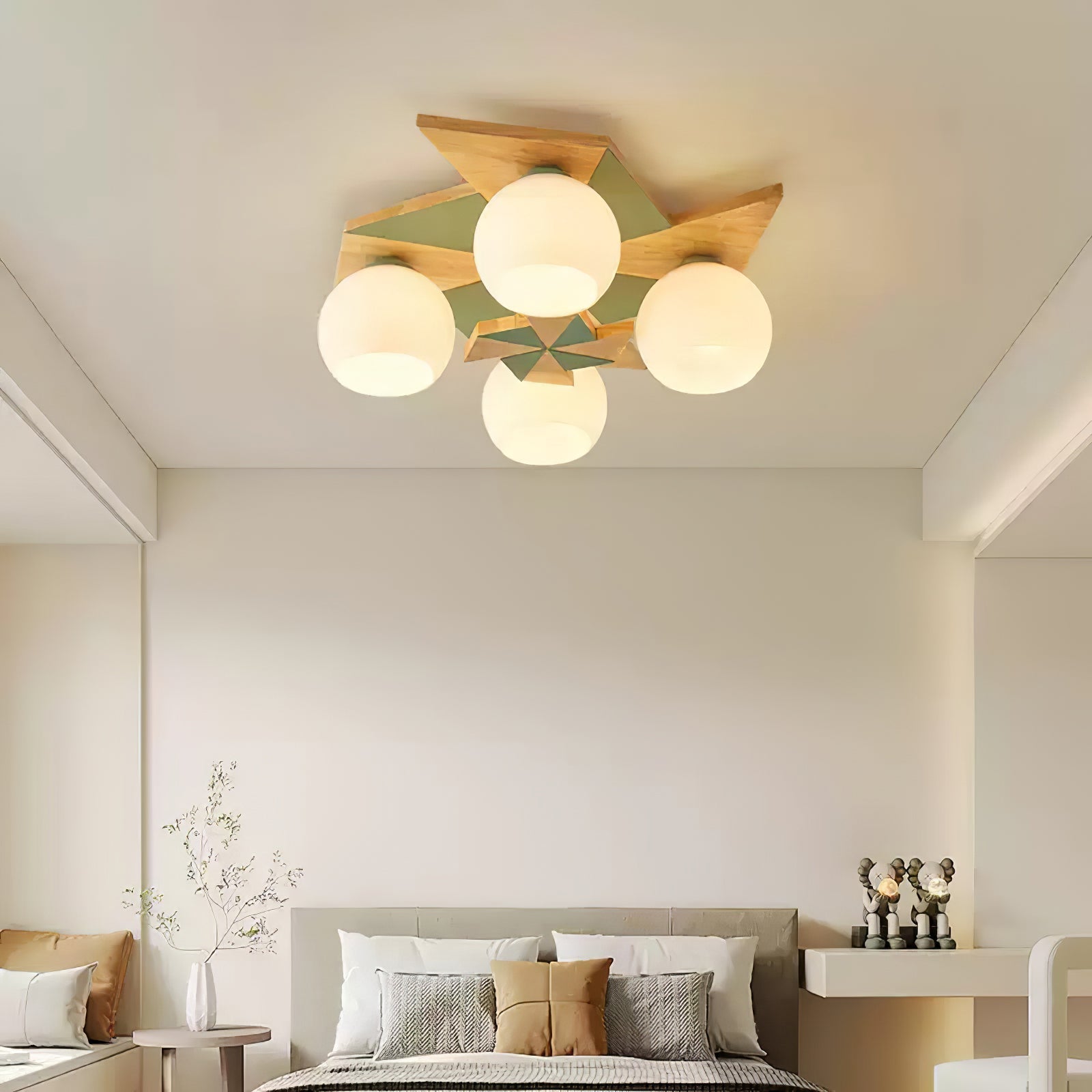 Ewooda Holz Decke Lampe-Letslighting