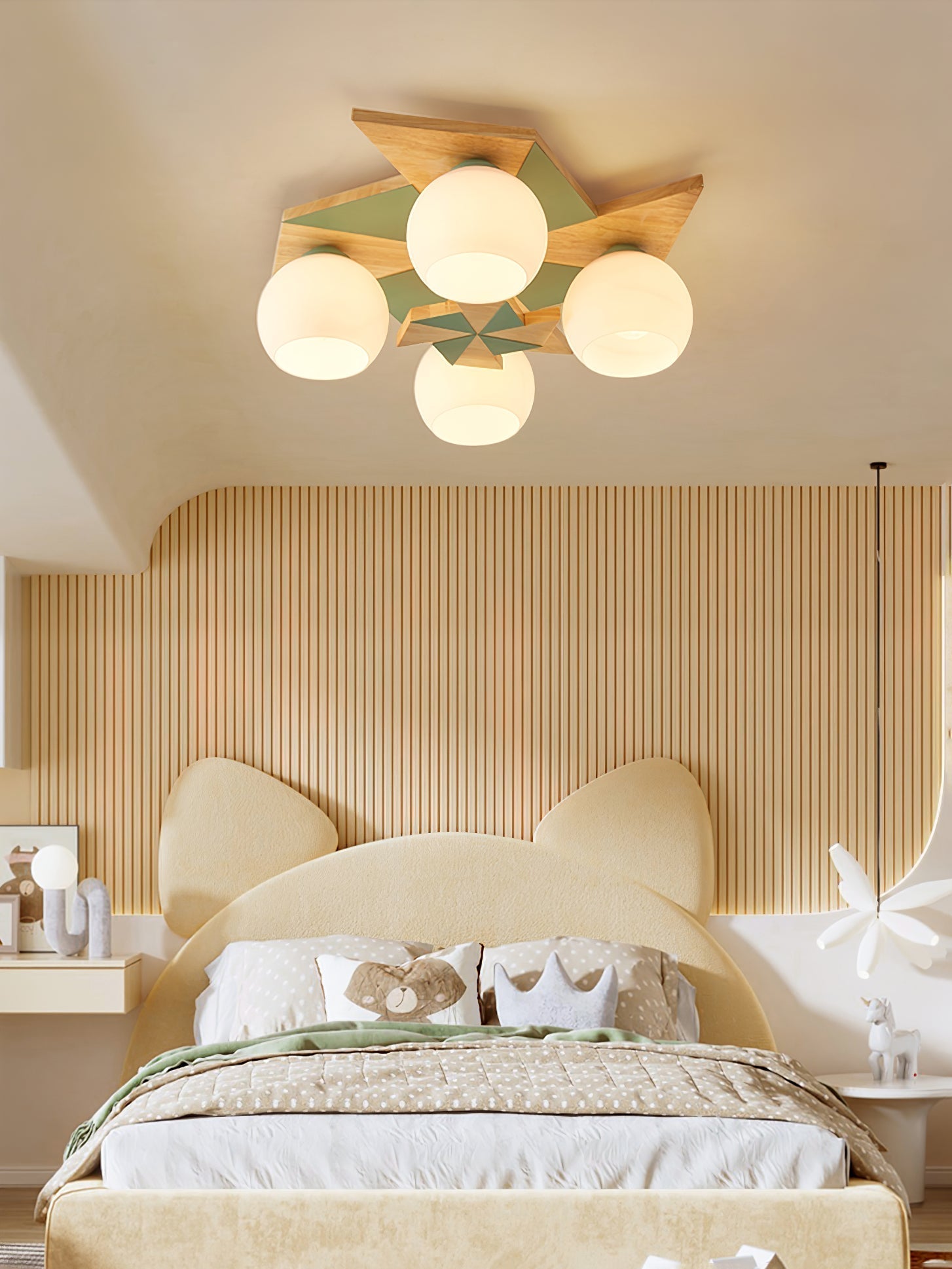 Ewooda Holz Decke Lampe-Letslighting