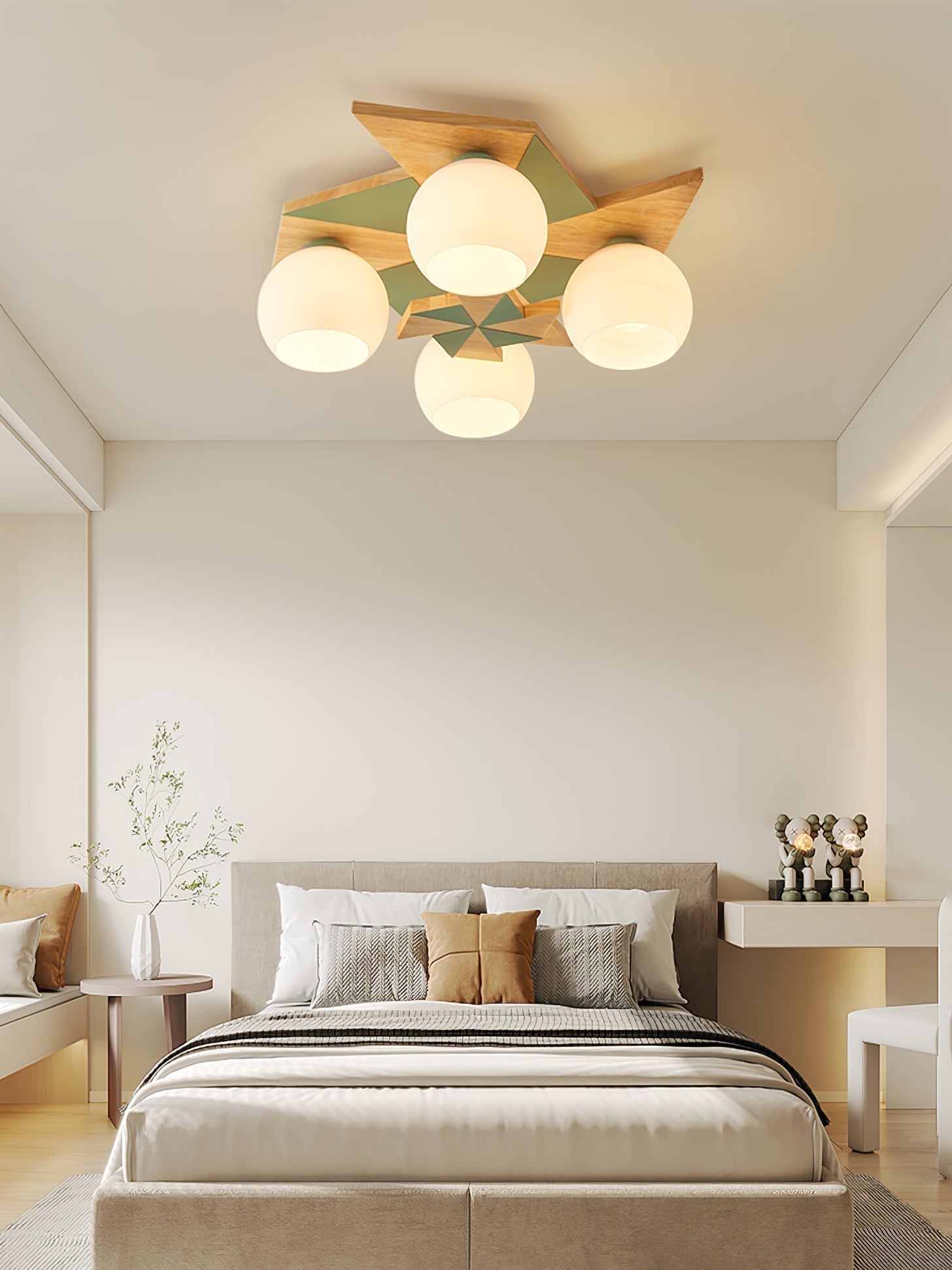 Ewooda Holz Decke Lampe-Letslighting