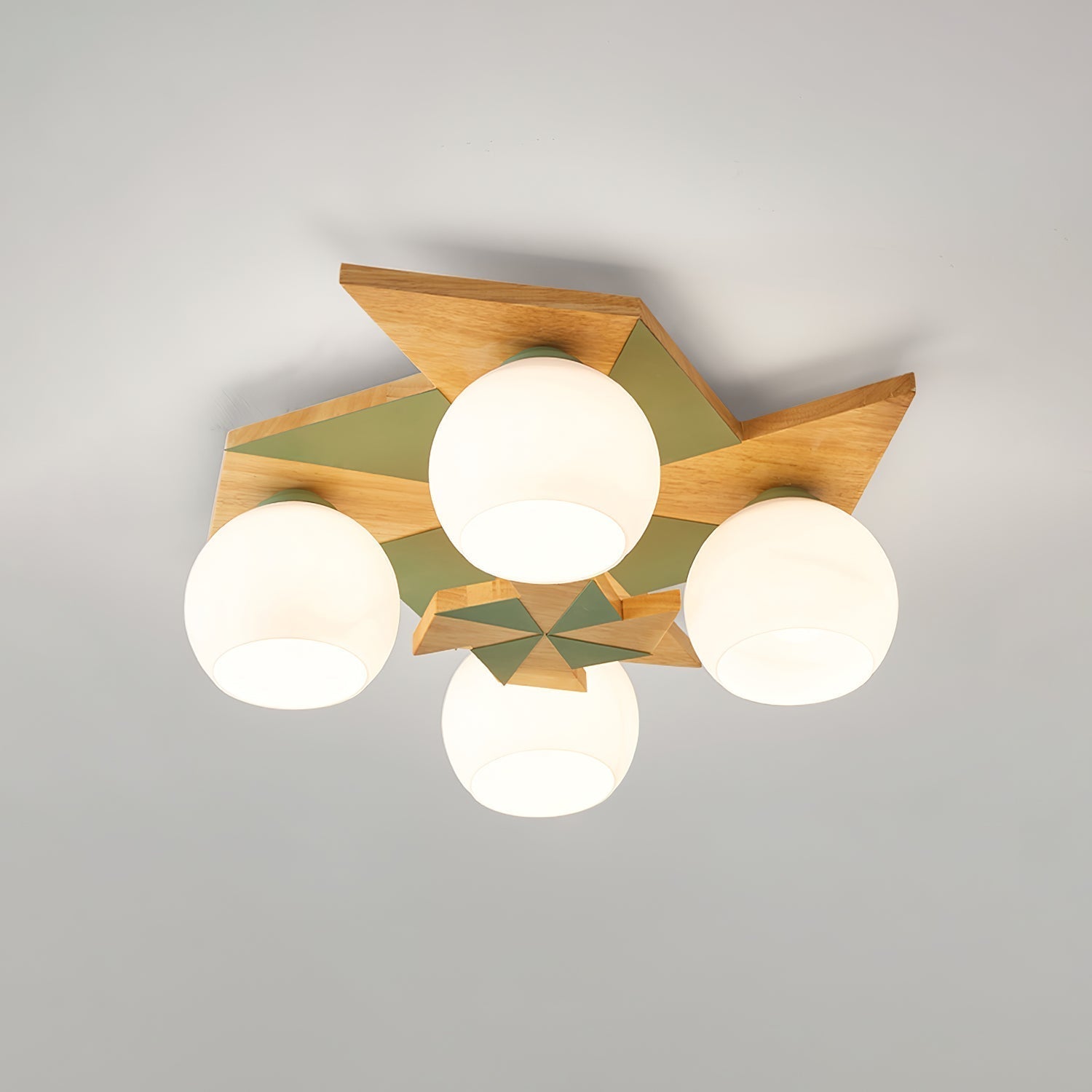 Ewooda Holz Decke Lampe-Letslighting