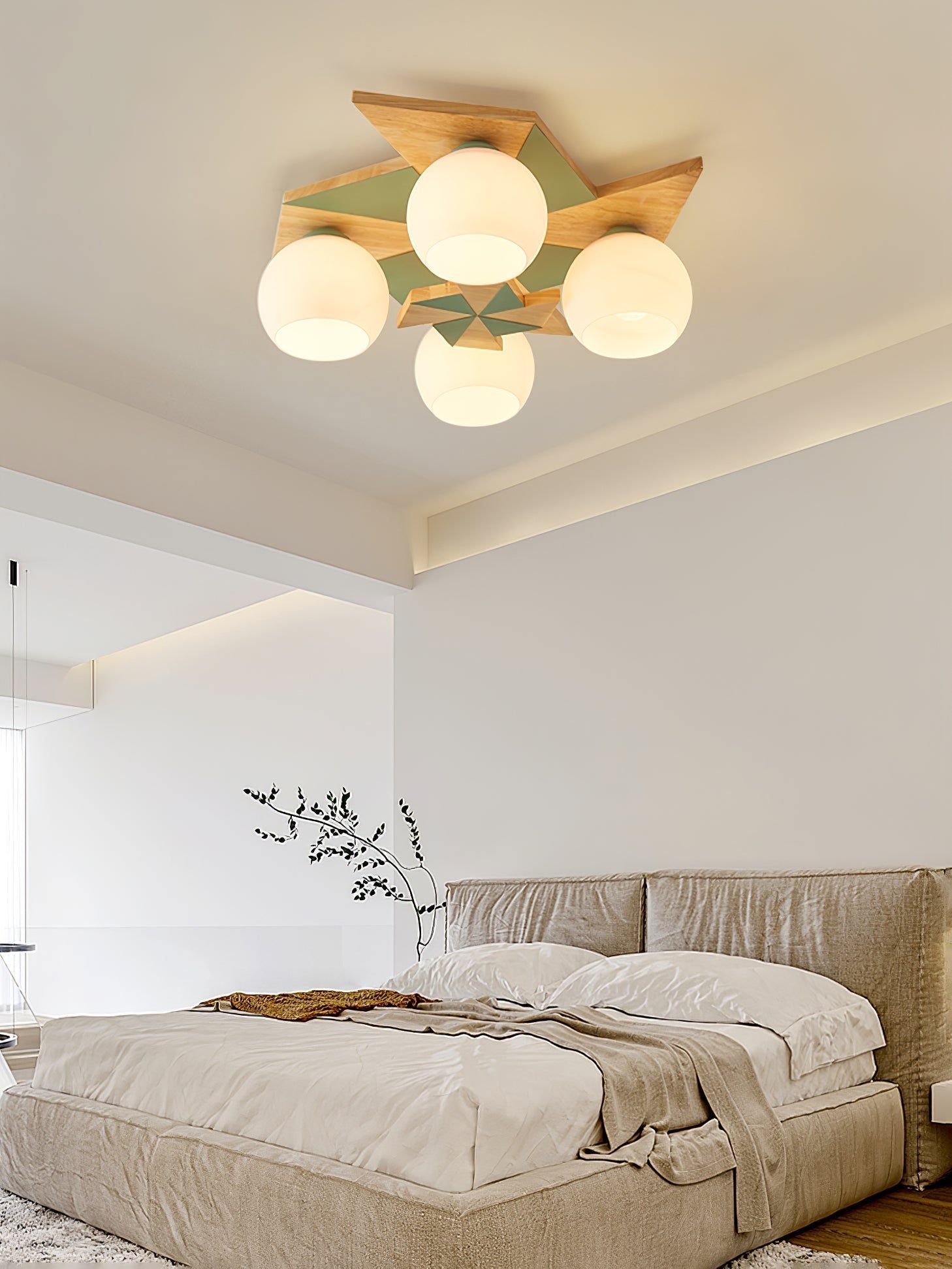 Ewooda Holz Decke Lampe-Letslighting