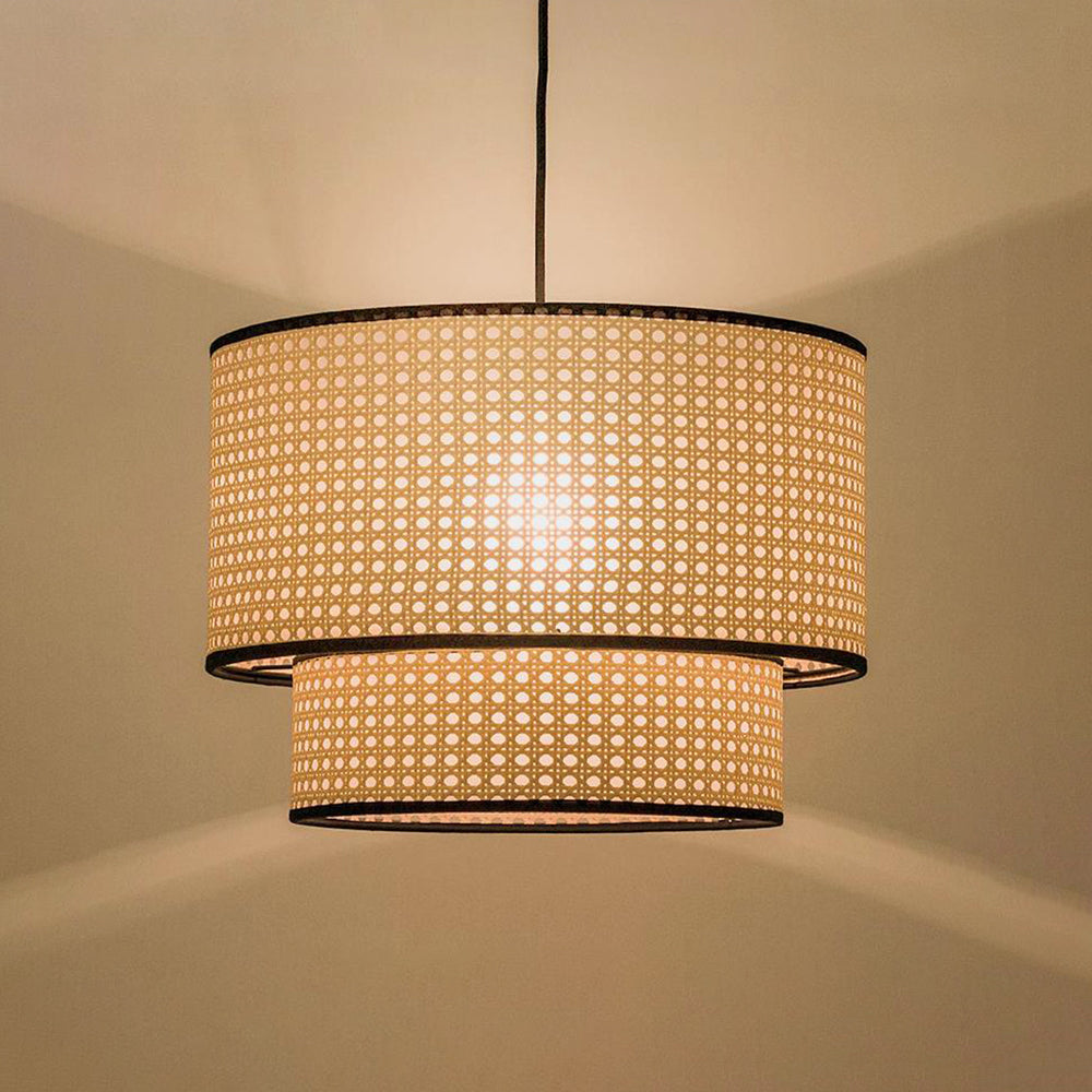 Ritta Pendelleuchte, doppellagig, Durchmesser 40/50 cm