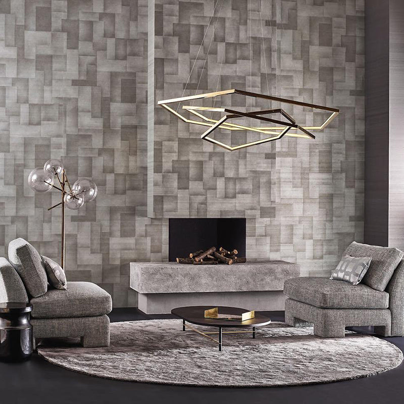 Arisha Modern Design LED Pendelleuchte Gold Wohn/Ess/Schlafzimmer Metall