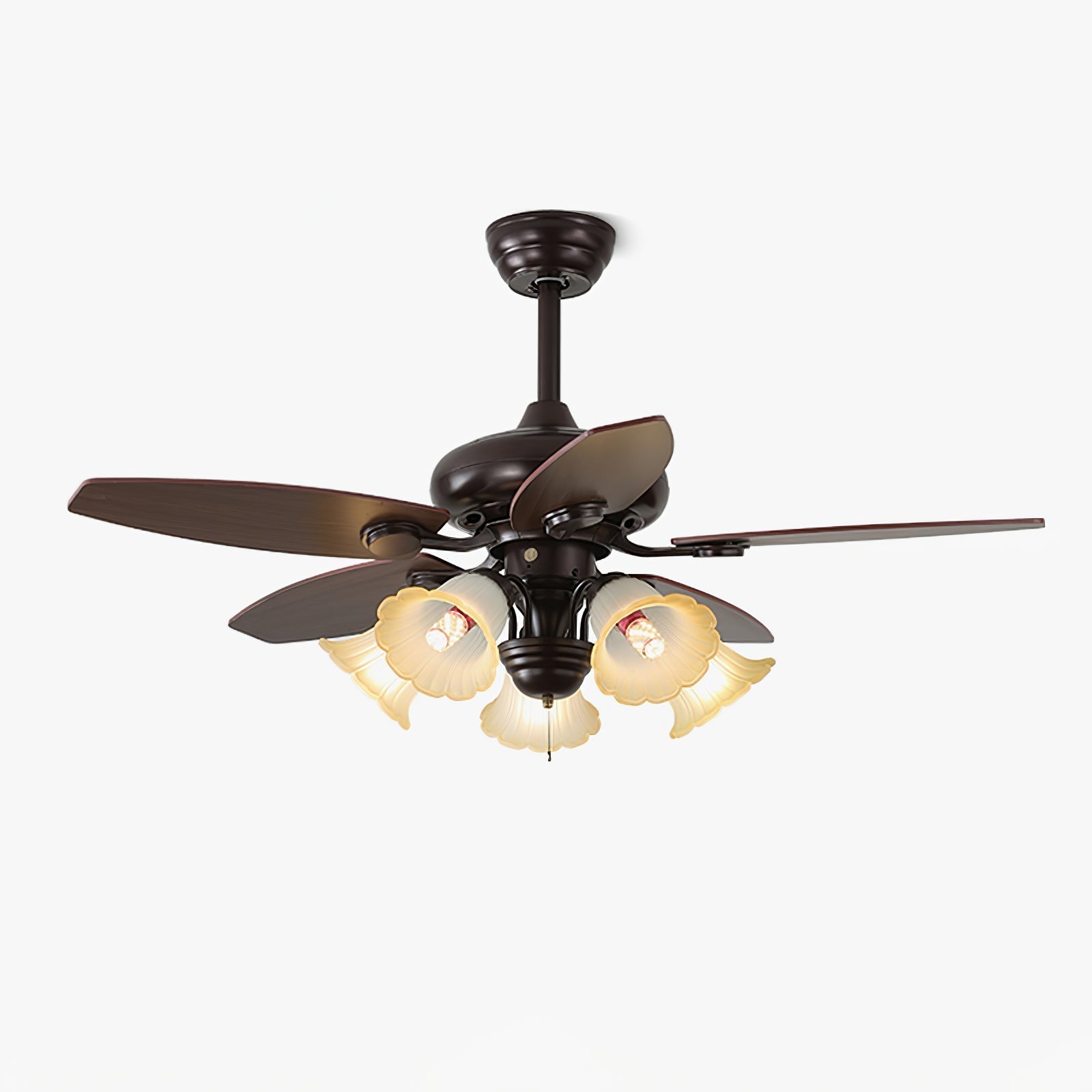 Elora Vintage Deckenventilatorleuchte, Modell A, Durchmesser 107cm