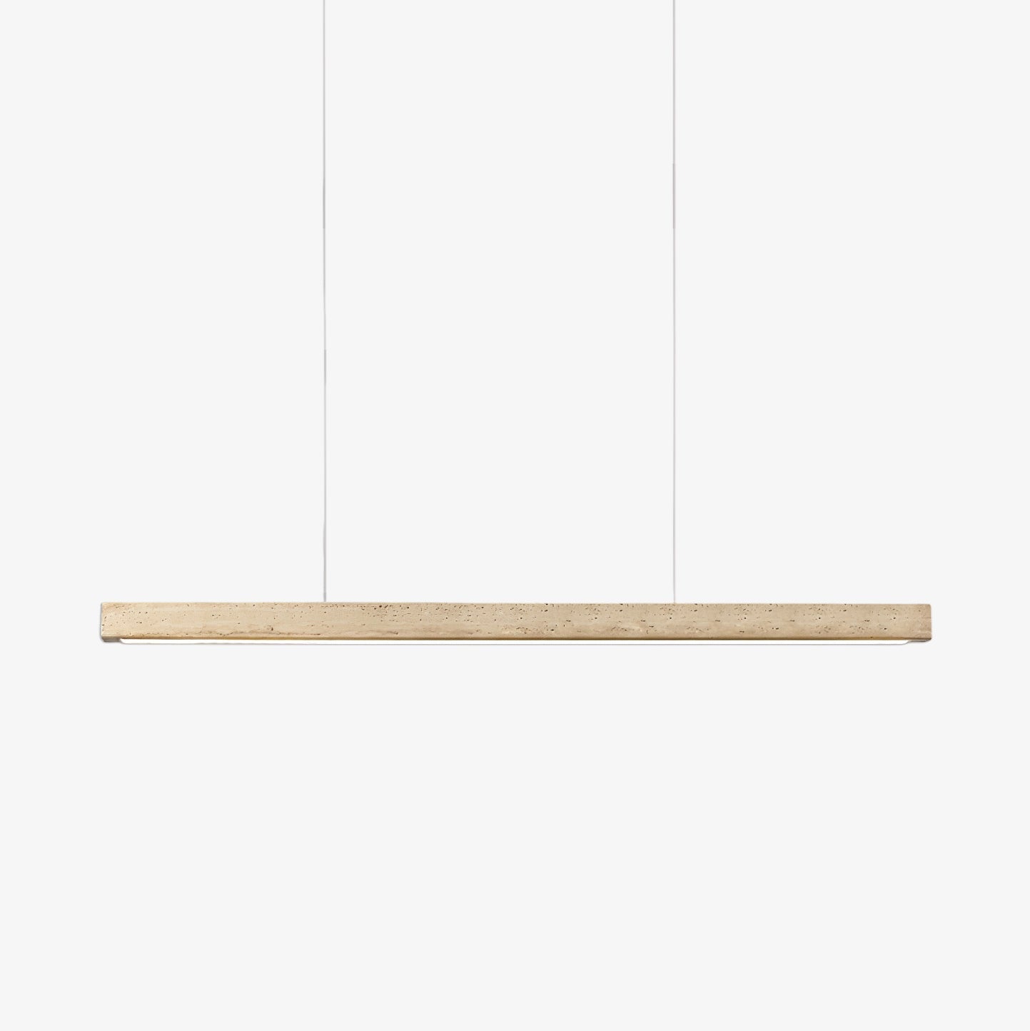 Imiror Minimalist Travertine Linear Pendant Light - Neutralighting