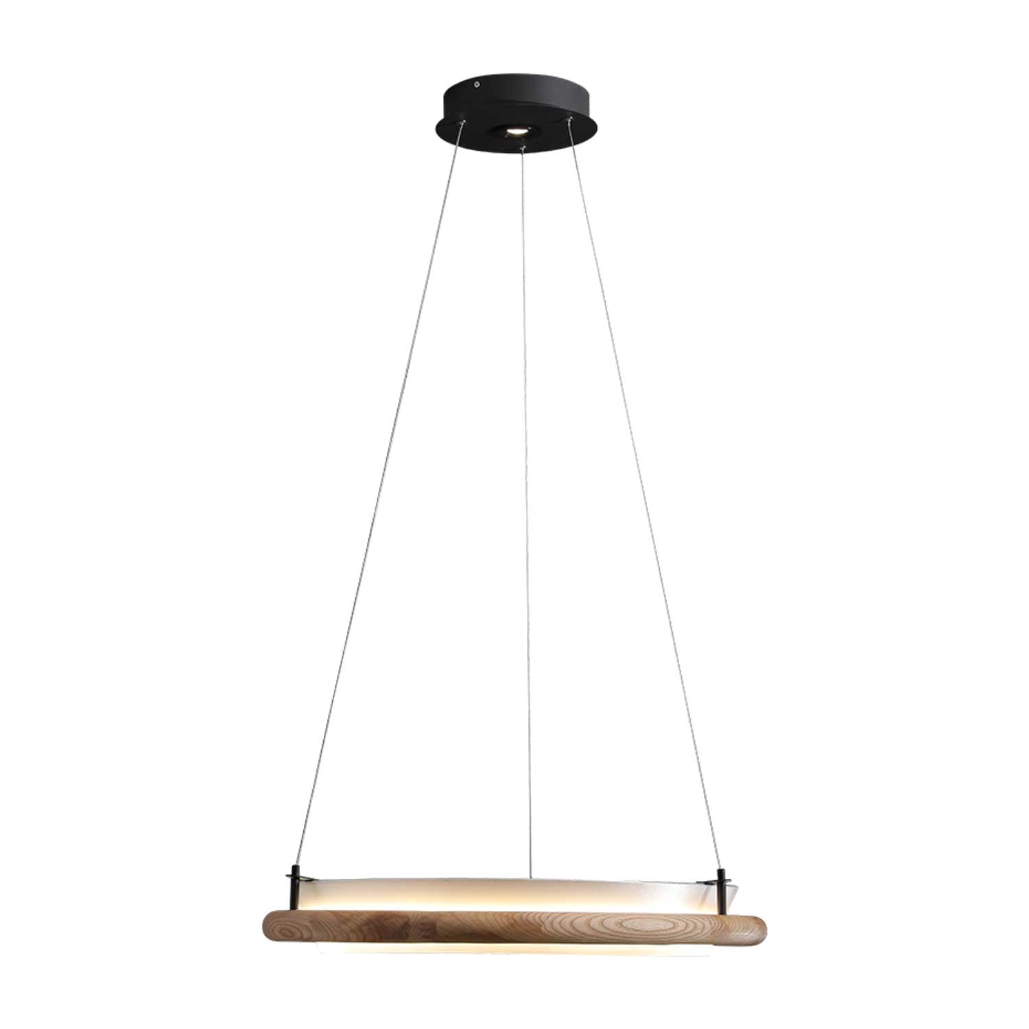 Olvelila Kreisförmige Pendelleuchte aus Holz-Letslighting