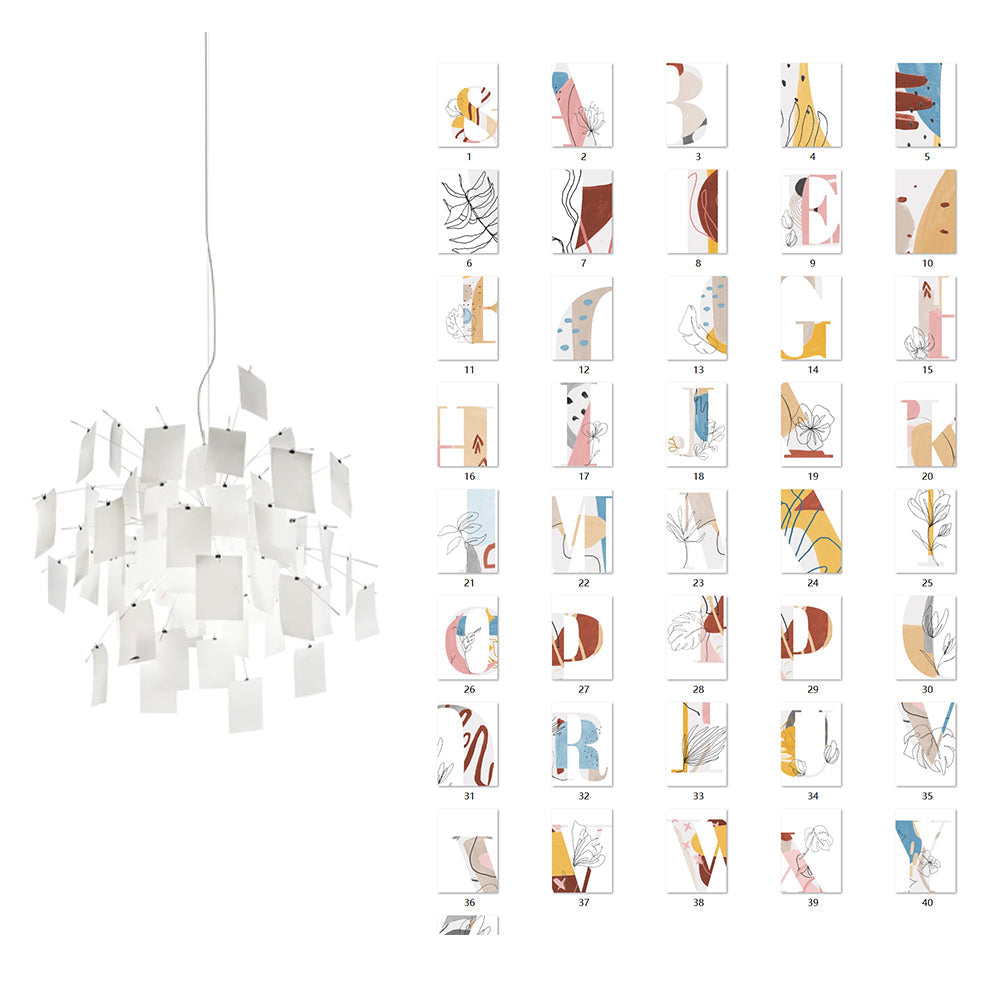 Ortheen Individual Creativity Paper Metal Chandelier - Letslighting