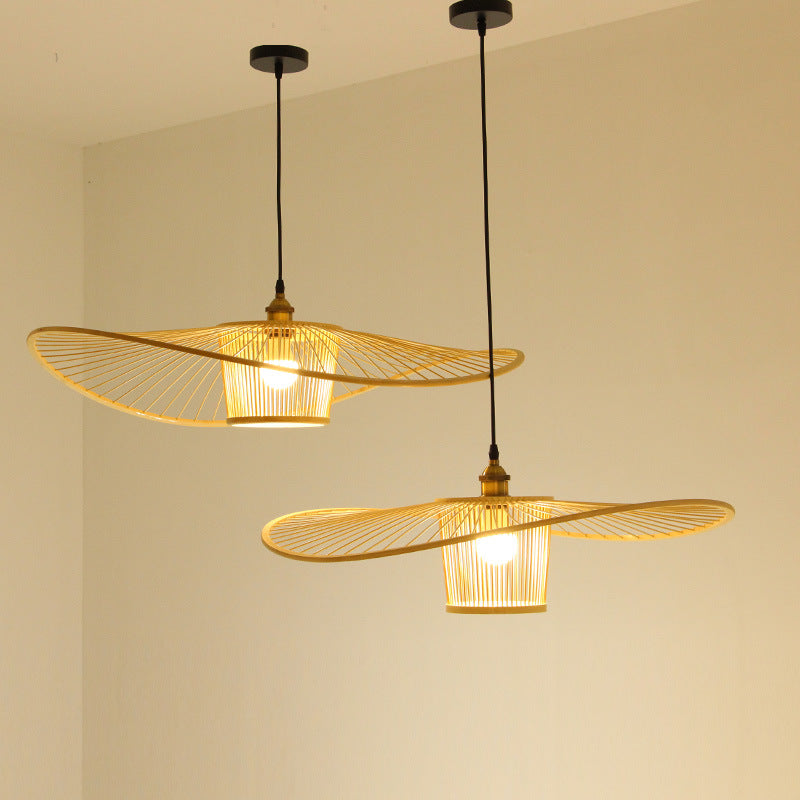 Ritta Modern LED Pendelleuchte Bambus Wohn/Esszimmer-Letslighting