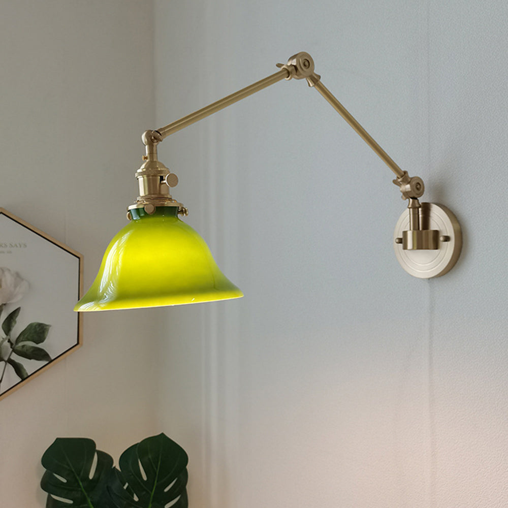 Silva LED Wandleuchte Esszimmer/Wohnzimmer Grün/Weiß Glas