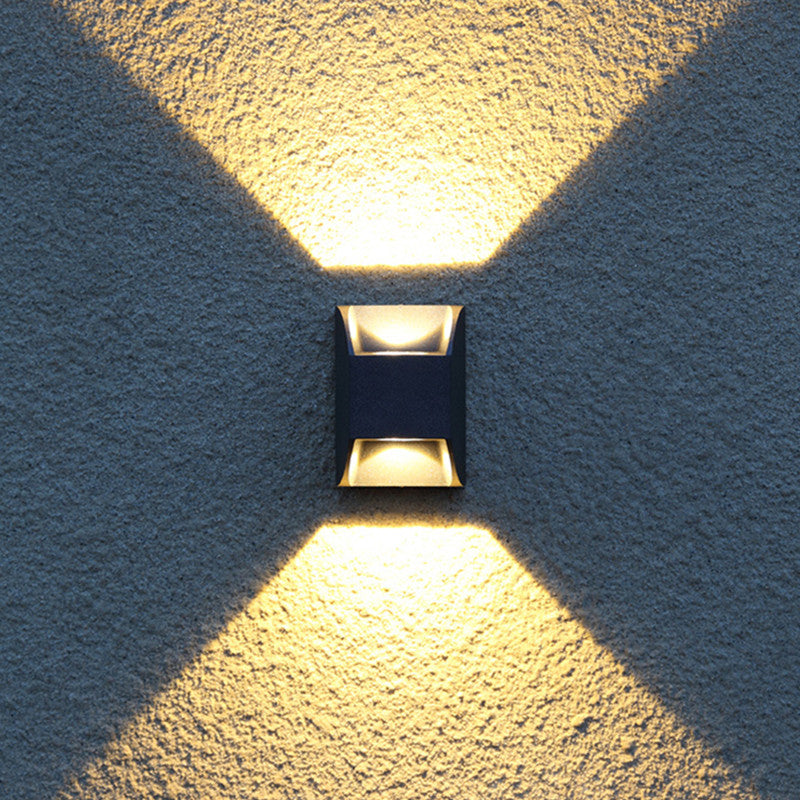 Ray Minimalistische LED Außenwandleuchte Metall Garten Flur Terrasse