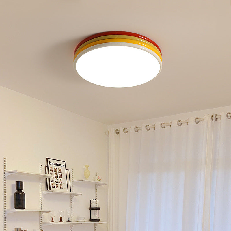 Arisha Modern LED Deckenleuchte Rot Metall Schlaf Ess Wohnzimmer-Letslighting