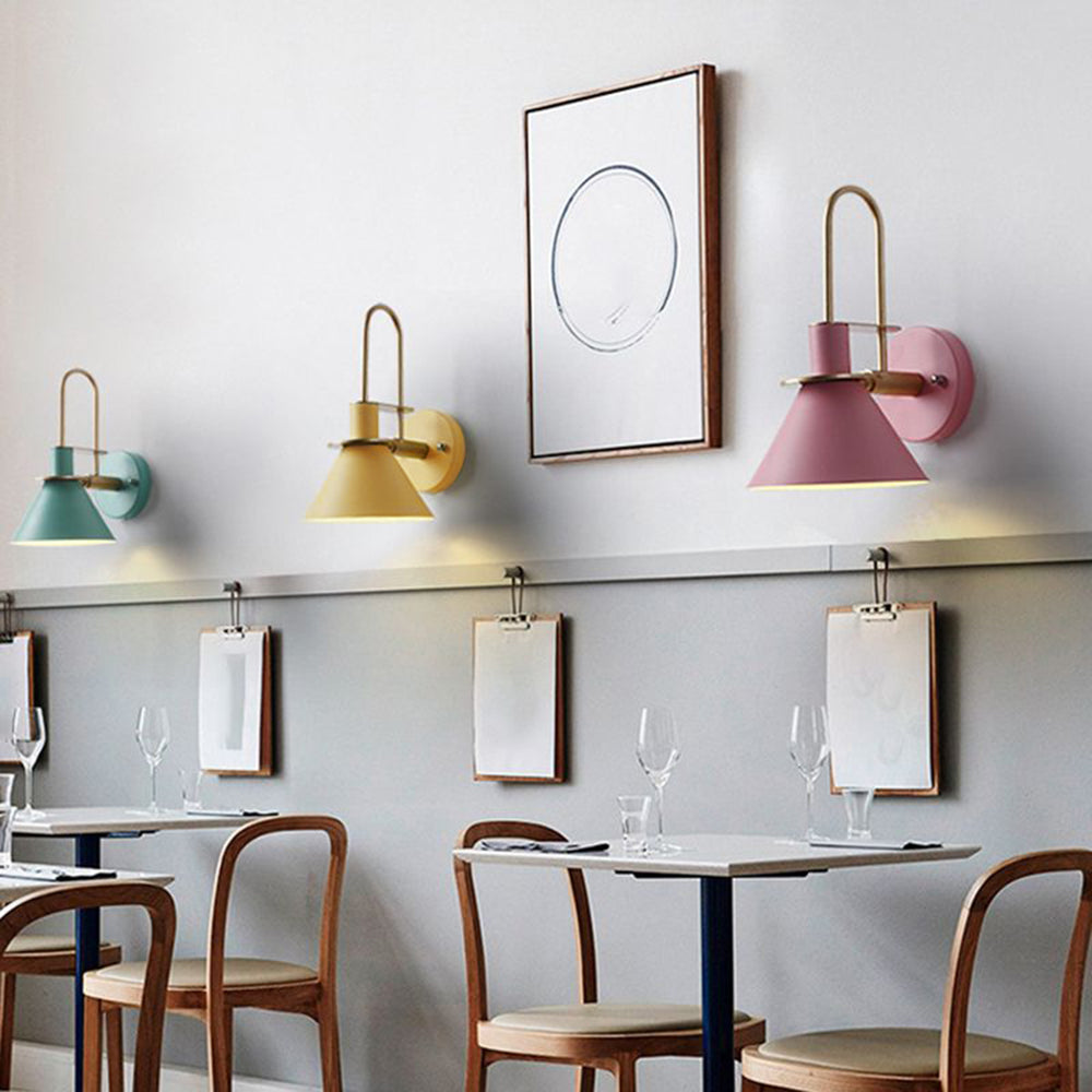 Valentina Vintage LED Wandleuchte Innen 6 Farben Bade/Wohnzimmer Metall