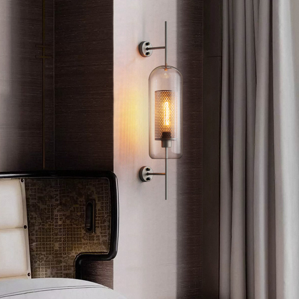 Valentina Industrial LED Wandleuchte Global, Silber/Gold, Innen