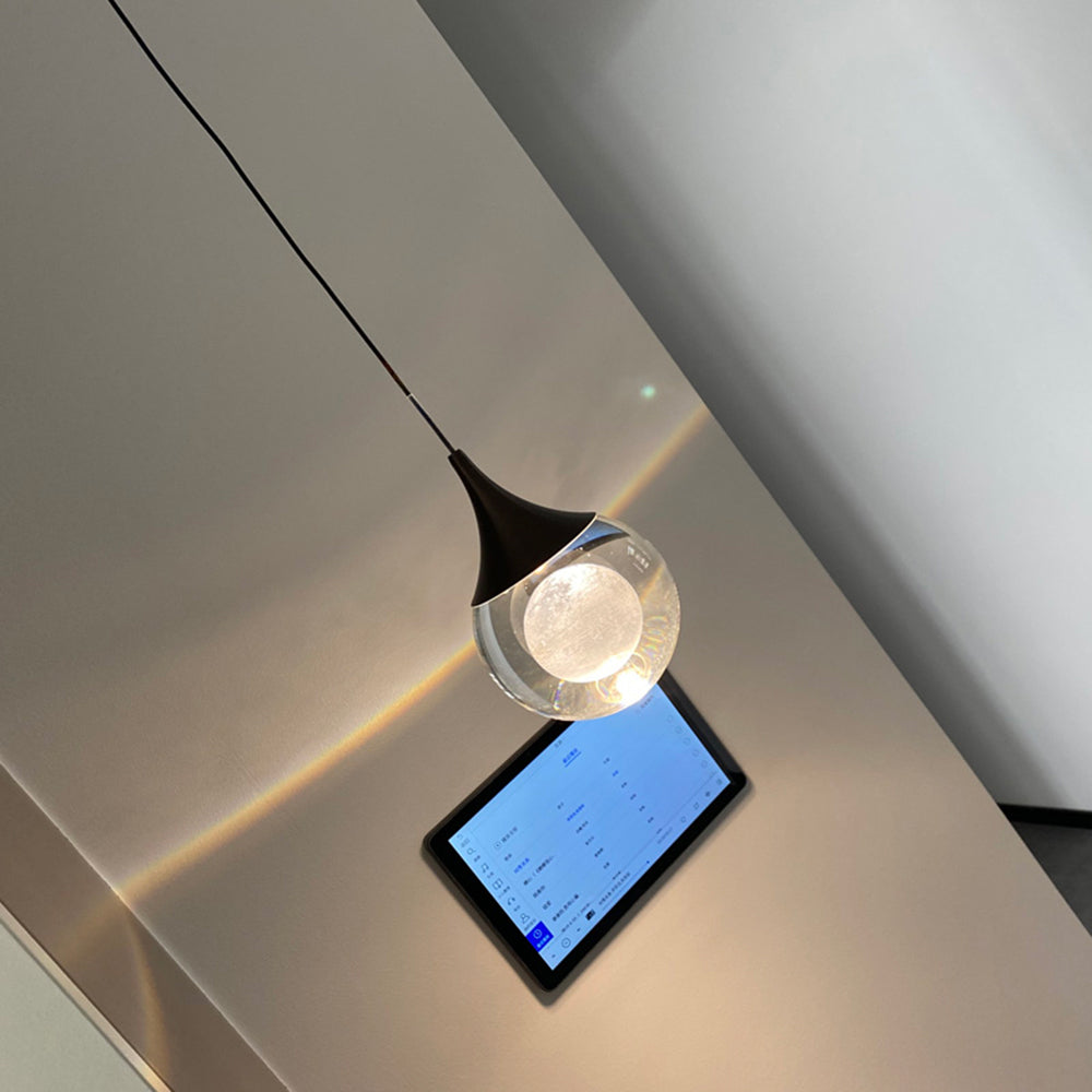 Aria Modern LED Pendelleuchte Schwarz Schlafzimmer/Arbeitszimmer