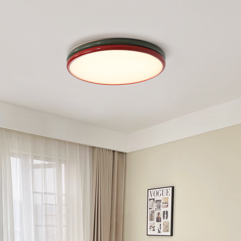 Arisha Modern LED Deckenleuchte Rot Metall Schlaf Ess Wohnzimmer-Letslighting
