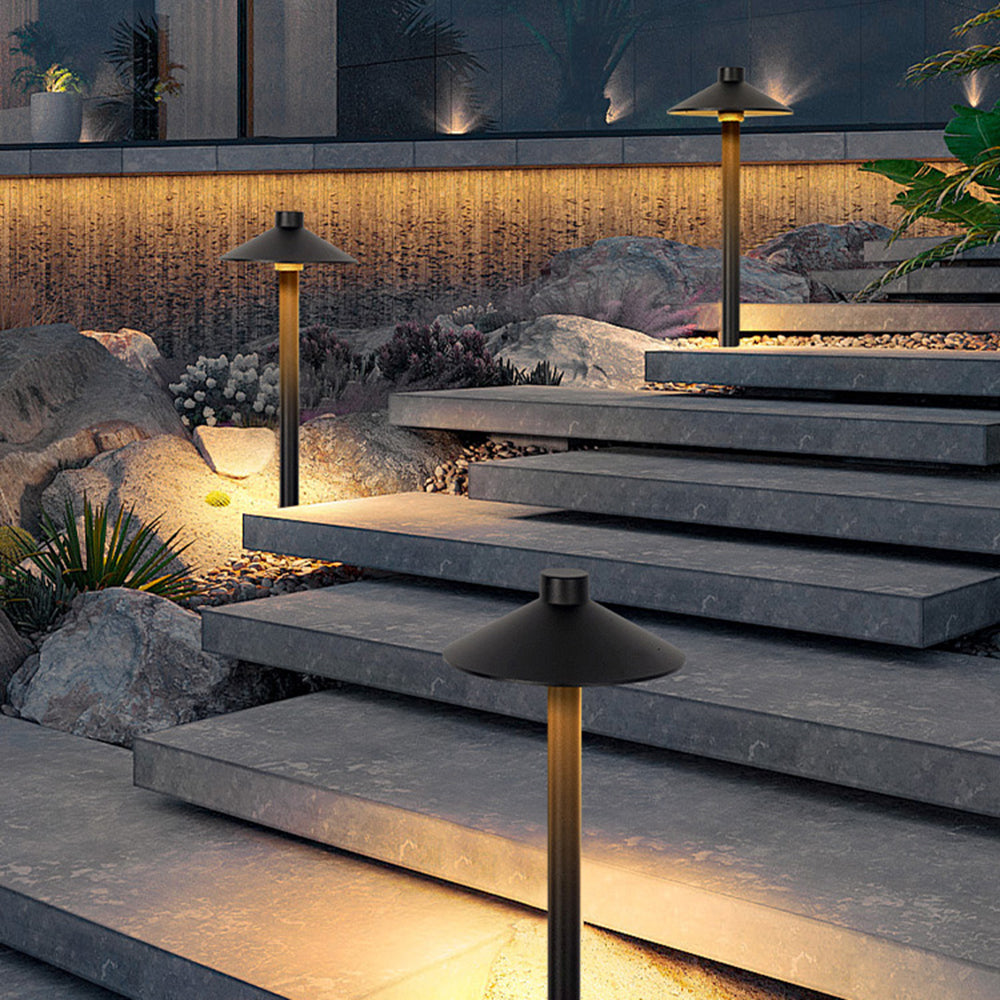 Arisha Modern Design LED Außenleuchte Solar Schwarz Garten Metall