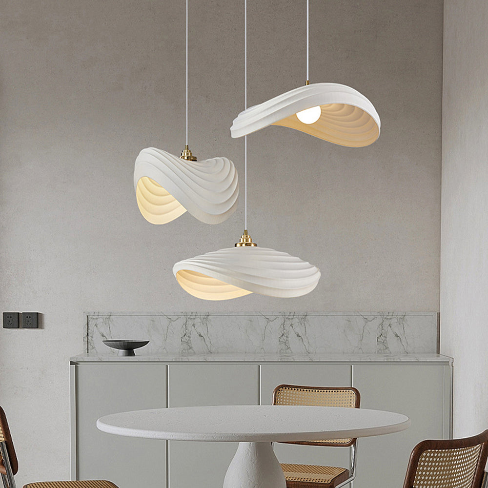 Ritta Minimalistische LED Pendelleuchte Weiß Wohnzimmer/Esszimmer