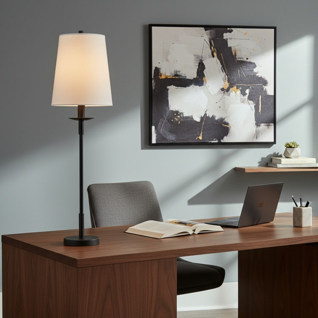 Stylische Tischleuchte für Leseecke