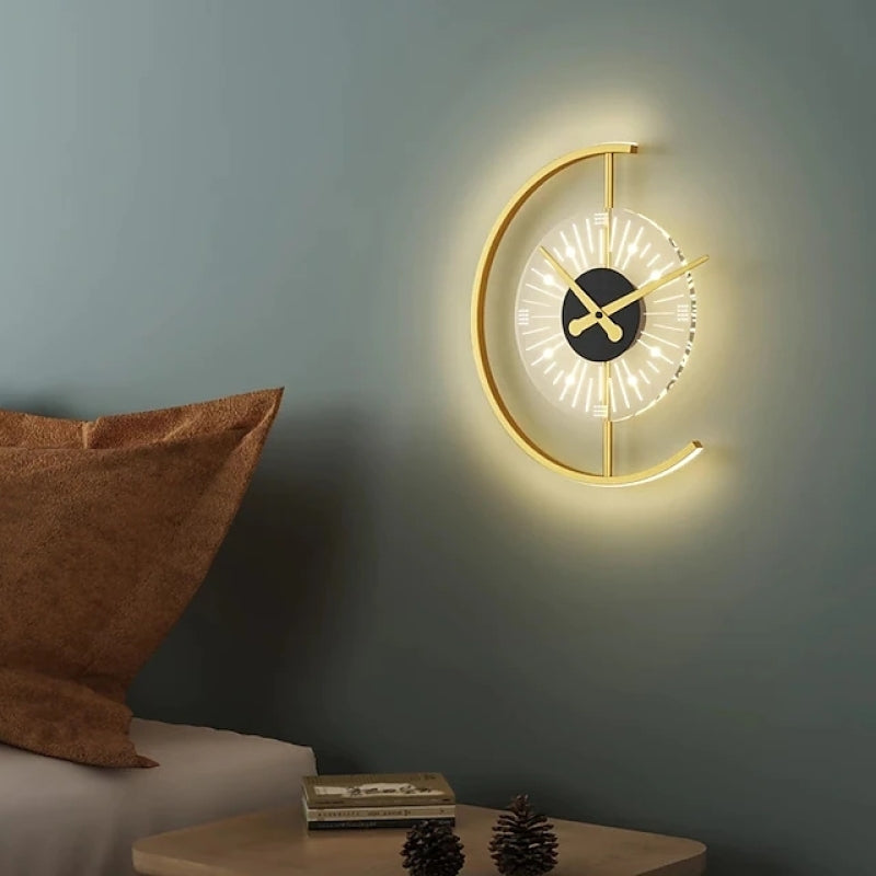 Arisha Kreativ Uhrendesign Modern Wandleuchte Schlafzimmer Metall/Acryl