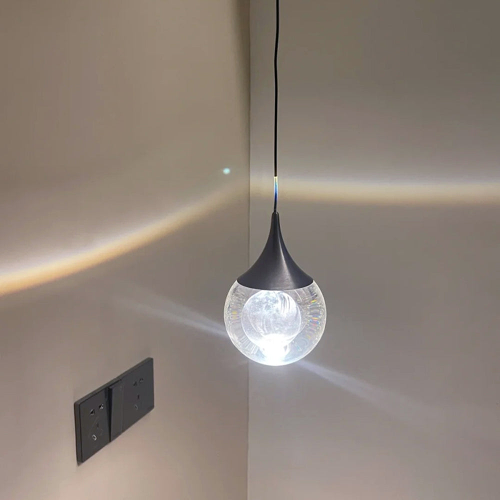 Aria Modern LED Pendelleuchte Schwarz Schlafzimmer/Arbeitszimmer