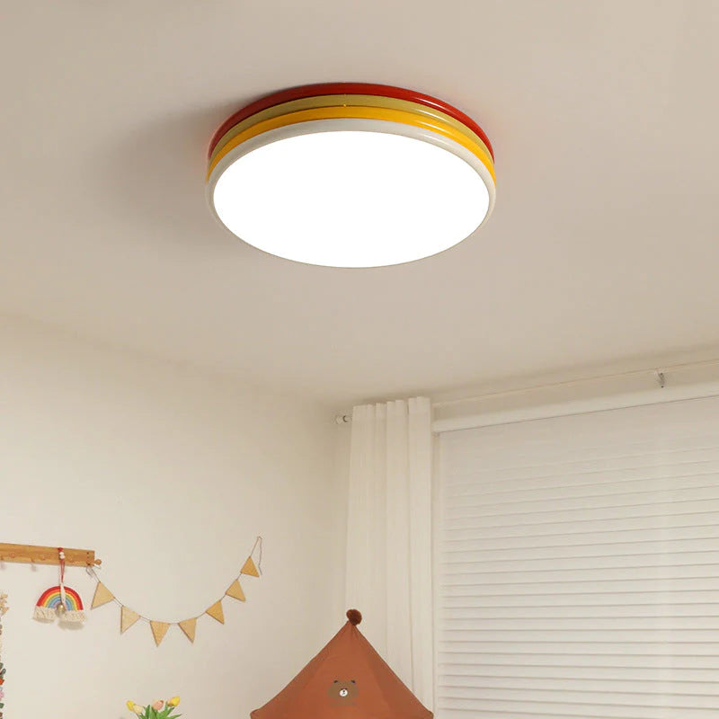 Arisha Modern LED Deckenleuchte Rot Metall Schlaf Ess Wohnzimmer-Letslighting