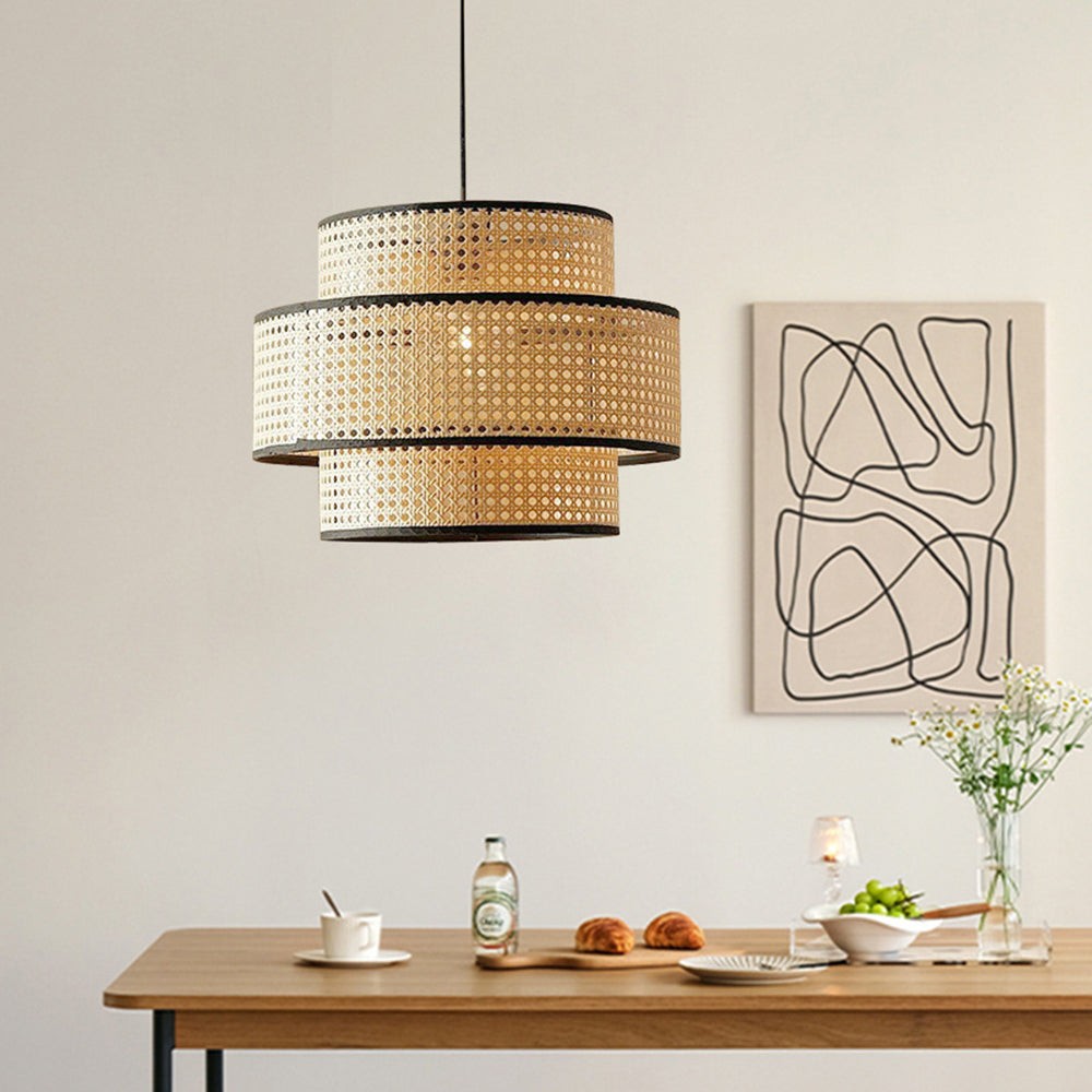 Ritta Pendelleuchte, dreilagig, Durchmesser 40/50/60cm